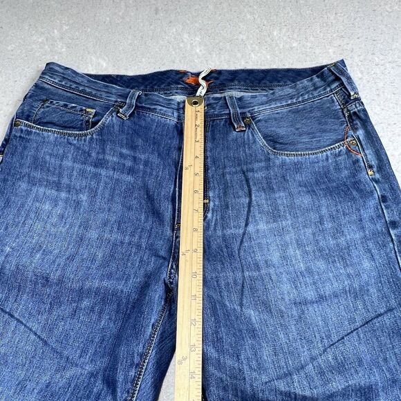 Tommy Bahama Jeans Mens Size 36 Blue Standard Bootcut Dark Wash Denim Pockets - Picture 6 of 15